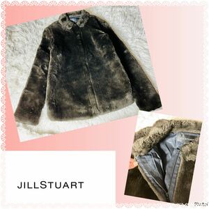  Jill Stuart * прекрасный товар *.. san мех *....* мех Zip выше жакет 