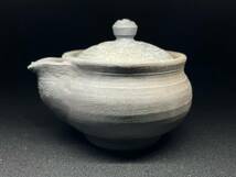 新品 備前焼【小野広人作 宝瓶 】在銘 共箱 煎茶道具 急須 茶器 時代物 骨董 置物 飾物 古美術 日本工芸品 桐箱 未使用 贈り物 日本美術_画像2