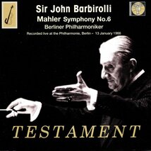 バルビローリ指揮マーラー交響曲第６番「悲劇的」TESTAMENT イギリス盤_画像1