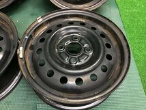 【送料無料】HE33S ラパン 純正 スチールホイール 14×4.5J 4穴-100 4本セット 鉄ホイル 冬用/スタッドレス用などにも♪_画像2