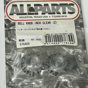 ALLPARTS ( all parts ) Clear Bell KNOB INCH CLEAR (2) bell type knob -inch clear 2 piece set 