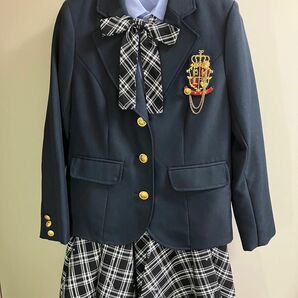 ピンクラテ　150 XS フォーマルスーツ　卒業式　卒服　女の子　女児　キッズ　セレモニースーツ　 女子 紺　ネイビー