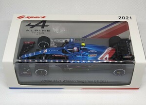 【訳有】1/43 spark Alpine Hungarian GP 2021 winner Ocon A521 スパーク アルピーヌ エステバン・オコン ハンガリーGP ウィナー F1