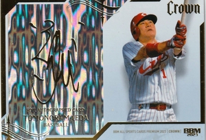 23 BBM Crown Foil Autographed Card 前田智徳(24/25)