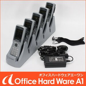 KEYENCE BT-1550WB 5台セット 二次元コード(QRコード)対応 ハンディターミナル 5連充電器付 訳あり 動作品 【中古 バーコードリーダー】#S