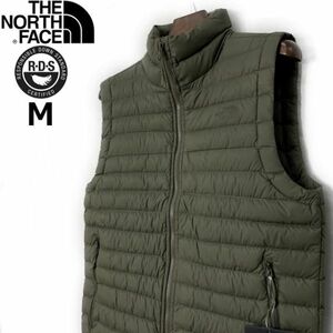 1円～!売切!【正規新品】THE NORTH FACE◆STRETCH DOWN VEST ダウンベスト US限定 RDS 軽量 パッカブル キャンプ(M)緑 カーキ 190122-90