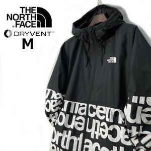 1円～!売切!【正規新品】THE NORTH FACE ANTORA RAIN HOODIE マウンテンパーカー ナイロン US限定 2023最新 防水(M)黒 白 総柄 180915-60