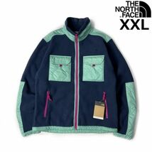 1円～!売切!【正規新品】THE NORTH FACE◆ROYAL ARCH FULL-ZIP JACKET フリース ボア キルティング US限定 肉厚 防寒(XXL)緑 紺 181024-85_画像2