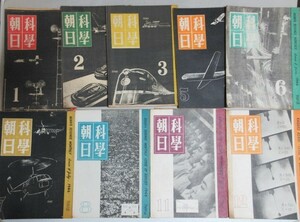 科学朝日 昭和21年1-12月号(内4・9・10月欠) 9冊一括/検;戦後鉄道飛行機船舶自動車鉄道工業技術GHQ民主主義建築凌風丸海洋観測