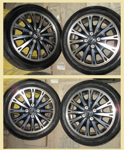 ホンダ N-BOX JF-1 JF-2純正 15インチホイール + タイヤ YOKOHAMA 165/55 R15 75Ｖ BluEarth-RV セット（N-ONE WGN等）