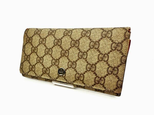 グッチ GUCCI 長財布 二つ折り GGプラス ベージュ 115048 2184 115048 2184 コインケース 小銭入れ