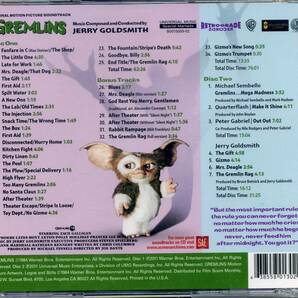 ジェリー・ゴールドスミス音楽／「グレムリン GREMLINS」オリジナル・サウンドトラック ２CD ☆輸入盤・新品未開封の画像2