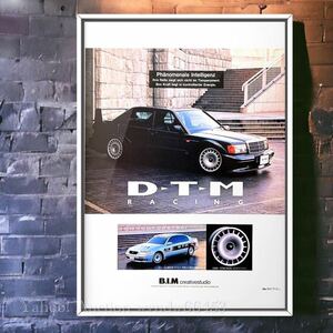  that time thing!!! Mercedes Benz 190E EVO2 DTM wheel advertisement / poster Evolution Evolution evo2 2.5-16 evo 2 catalog bridgestone