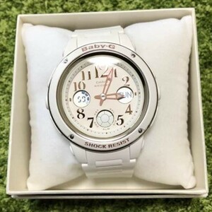 【カシオ】 ベビージー レディース 新品 腕時計 ホワイト 未使用品 BGA-150EF-7BJF CASIO 女性