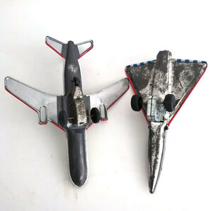 ブリキ 飛行機 4個 LUFTHANSA B・O・A・C ALITALIA NF195 旅客機 昭和レトロ 置物 コレクション ディスプレイ インテリア おもちゃの画像9