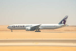 飛行機 デジタル 画像 ボーイング777 カタール航空 2