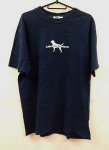 Labrador Retriever ラブラドールリトリーバー 半袖Tシャツ ネイビー サイズL メンズ 01