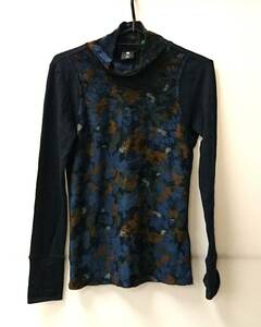 G-STAR RAW (ji- Star low ) high‐necked cut and sewn dark navy * multicolor XS size lady's 01