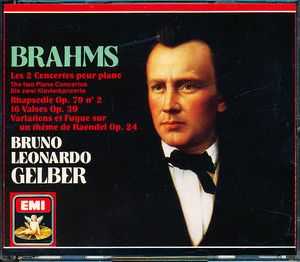 独盤　ブラームス　ピアノ協奏曲No.1 & 2 他　ブルーノ・レオナルド・ゲルバー　2CD