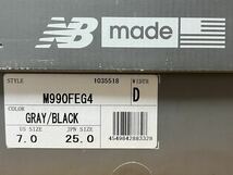 New Balance M990FEG4 V4 25 US7 ニューバランス_画像9