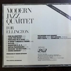 MJQ モダン・ジャズ・カルテット The Modern Jazz Quartet / For Ellington デュークに捧ぐ 国内盤 25P2-2124 / 4988014721240の画像2