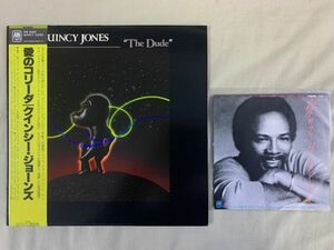 LP+7inch 2枚セット クインシー・ジョーンズ QUINCY JONES / The Dude 愛のコリーダ 国内盤・帯付き AMP-28028 AMP-716