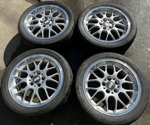 BBS FORGED RG717 鍛造 17インチ アルミホイール ４本＋タイヤ225/45R17 ★ボルボ V40 V60 V70 S60 C70 プジョー 308等に