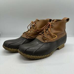 【9.5】USED L.L.Bean Bean Boots MADE IN Maine エルエルビーン ビーン ブーツ アメリカ製 タン ブラウン 4610