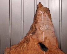 《160サイズ》レッドウッド　セコイヤ　コブ杢　rwd-910　材木　DIY板材　木材／端材　_画像2