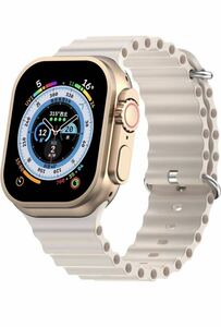Apple Watch バンド 49mm 45mm 44mm 42mmスポーツ アップルウォッチ バンド ベルト男女兼用　新入荷　スターライト色