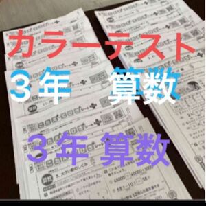 算数 カラーテスト 3年 東京書籍 ぶんけい　複写解答