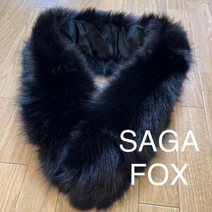 ♪♪①フォックスファー マフラー SAGA FOX サガフォックス ブラック