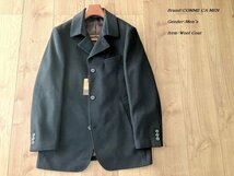 新品 COMME CA MEN コムサメン ウール×アンゴラビーバー仕上げ ナポレオンカラージャケットコート 09紺 LL(XL)サイズ 10WW02 定価64,900円_画像1