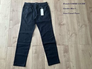 新品訳有り COMME CA ISM コムサイズム【ウォッシャブル】ストレッチ ドビー スキニー パンツ 09ネイビー Mサイズ 50PE03 定価4,900円