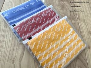 新品訳有り COMME CA ISM コムサイズム PANTONE（Ｒ） × コムサイズム ボーダーアンダーウェア 3点SET M(76-84cm)サイズ 86QP52 総額5,280