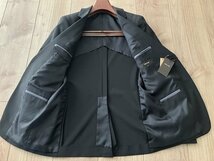 新品 COMME CA MEN コムサメン ポリエステルドビークロス マイクロ小紋ジャケット 05ブラック Mサイズ 04GY05 定価50,600円_画像5