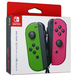 ▲▲任天堂■Joy-Con (L)/(R)■ネオングリーン/ネオンピンク■HAC-A-JAFAA●訳あり