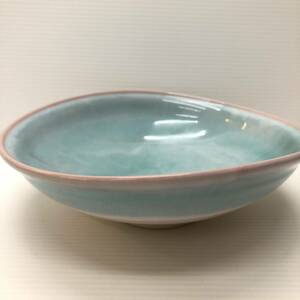 萩焼 SHUTOUEN mint 楕円鉢 深皿 平鉢 大皿 多用皿 陶器 ピンク 水色 和食器 食器 キッチン雑貨 コレクション