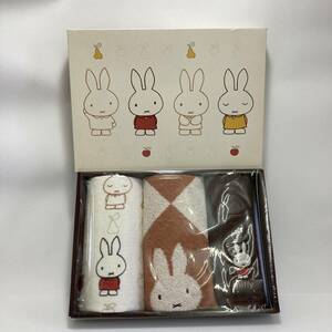 【新品未開封】ミッフィ miffy フェイスタオル 3枚セット 綿 タオル タオルセット タオルギフト 