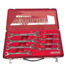 KTC ミラーツール オープンエンドレンチセット ロング 整備工具 ケース付き mirror tool_画像1