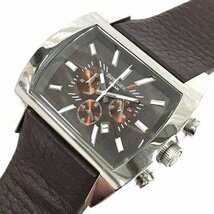 ディーゼル クォーツ デイト クロノグラフ 腕時計 DZ-4138 稼働品 メンズ ブラウン ファッション小物 DIESEL_画像1
