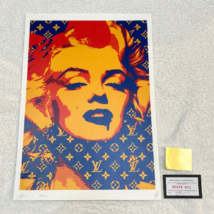 DEATH NYC マリリン・モンロー ヴィトン LOUISVUITTON ウォーホル ポップアート 世界限定100枚 アートポスター 現代アート KAWS Banksy
