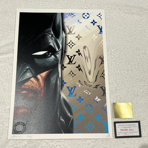 DEATH NYC バットマン BATMAN ヴィトン LOUISVUITTON マーベル MARVEL 世界限定100枚 ポップアート アートポスター 現代アート KAWS Banksy