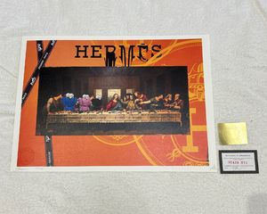 DEATH NYC 最後の晩餐 KAWS カウズ COMPANION エルメス HERMES 世界限定100枚 ポップアート アートポスター 現代アート KAWS Banksy