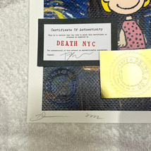 DEATH NYC スヌーピー SNOOPY ヴィトン LOUISVUITTON ゴッホ 世界限定100枚 ポップアート PEANUTS アートポスター 現代アート KAWS Banksy_画像2