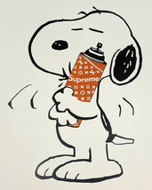 DEATH NYC スヌーピー SNOOPY ヴィトン LOUISVUITTON 世界限定100枚 SUPREME ポップアート PEANUTS アートポスター 現代アート KAWS Banksy_画像3