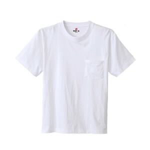 ★即決送料込★ビーフィー ポケット付き Tシャツ ポケT BEEFY-T 1枚組 綿100% 肉厚生地 H5190 メンズ ホワイト L