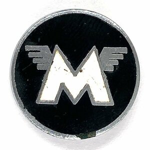 マチレス Ｍ ピンバッジ ブラック Matchless M Logo Pin Black バイク 英車 Moto Biker UK England Pins