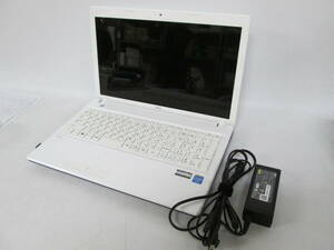 【0109n S8253】NEC LaVie LE150/N ノートパソコン PC-LE150N1W Windows8 ACアダプタ付き ホワイト ジャンク