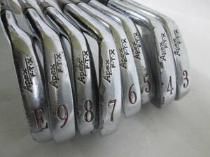 【0111n F8414】Ben Hogan ベンホーガン Apex F.T.X アイアン 8本セット 3～9,E /スチールシャフト